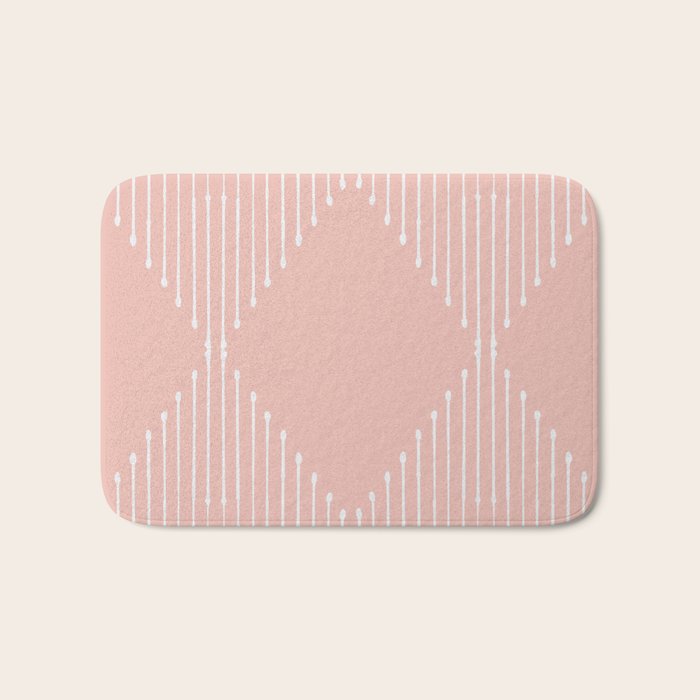 Geo (Blush) Bath Mat Gallery Image 1