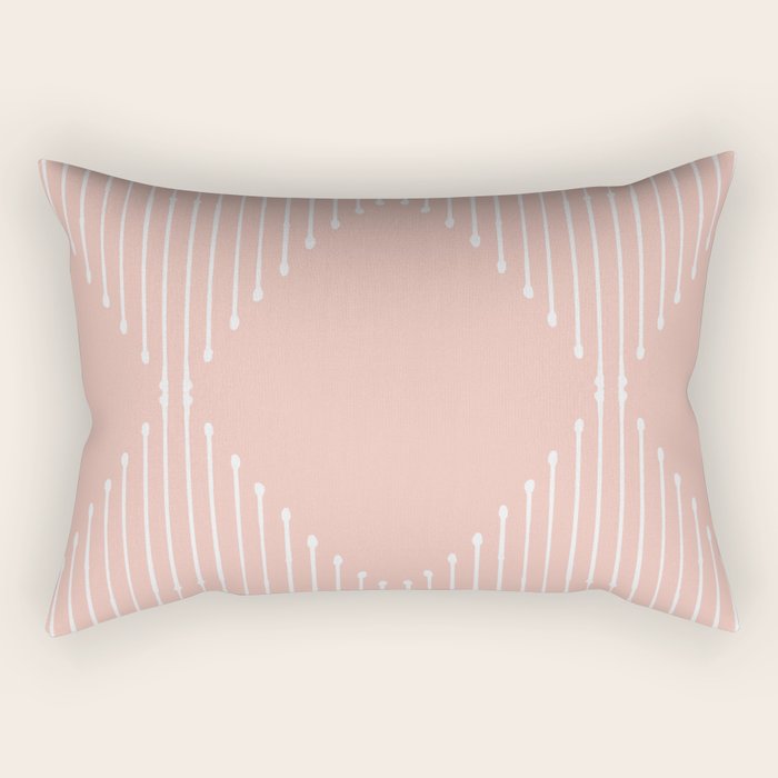 Geo (Blush) Rectangular Pillow Gallery Image 2