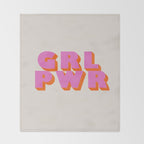 Girl Power Throw Blanket Gallery Image 2