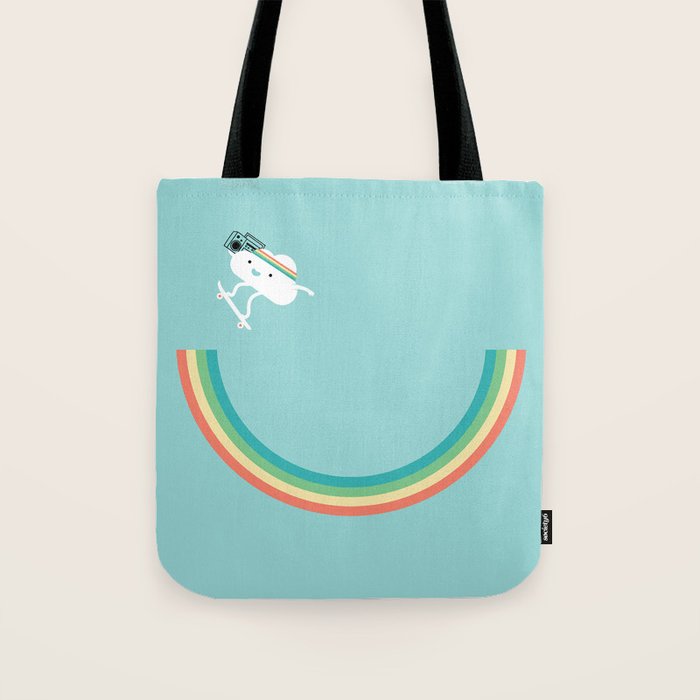 Skateboarding cloud Tote Bag Gallery Image 1