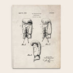 Boxing Gloves Patent - Boxer Trainer Coach Gym Art - Antique Notebook Gallery Image 4