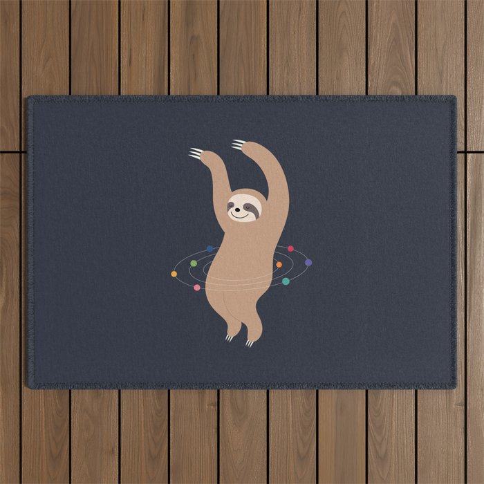 Sloth Galaxy Outdoor Rug Gallery Image 1