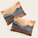 Desert Nights - Cactus Moon Illustration Pillow Sham Gallery Image 3