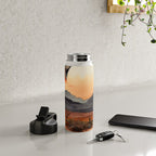 Desert Nights - Cactus Moon Illustration Water Bottle Gallery Image 4