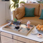 Desert Nights - Cactus Moon Illustration Serving Tray Gallery Image 2