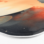 Desert Nights - Cactus Moon Illustration Bath Mat Gallery Image 3