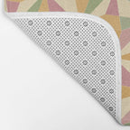 Kaleidoscope Tile Pattern XIII Neutral Earthy Pastel Bath Mat Gallery Image 2