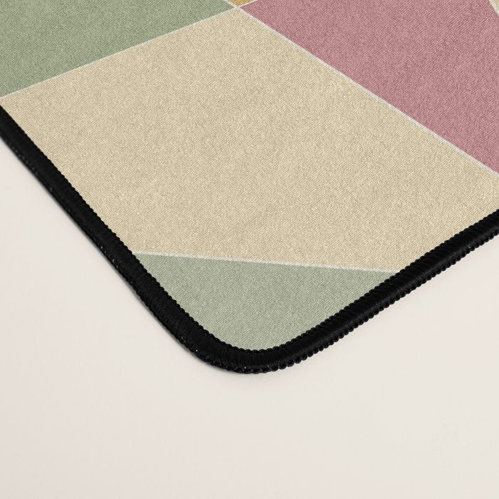 Kaleidoscope Tile Pattern XIII Neutral Earthy Pastel Desk Mat Gallery Image 4