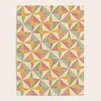 Kaleidoscope Tile Pattern XIII Neutral Earthy Pastel Poster Gallery Image 4