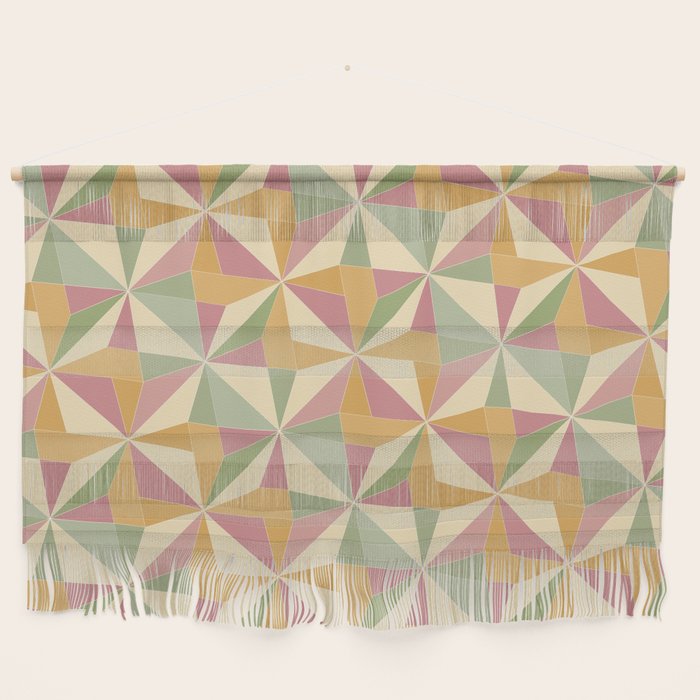 Kaleidoscope Tile Pattern XIII Neutral Earthy Pastel Wall Hanging Gallery Image 1