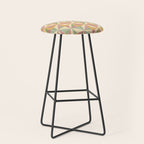 Kaleidoscope Tile Pattern XIII Neutral Earthy Pastel Stool Gallery Image 1
