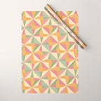 Kaleidoscope Tile Pattern XIII Neutral Earthy Pastel Wrapping Paper Gallery Image 1