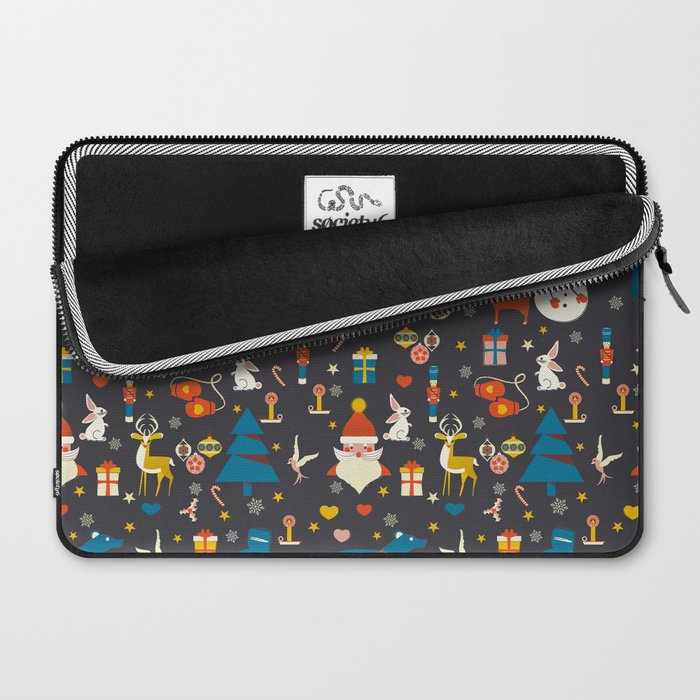 Christmas symbols pattern Laptop Sleeve Gallery Image 2