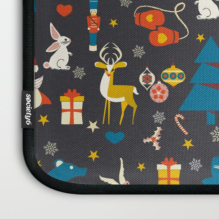 Christmas symbols pattern Laptop Sleeve Gallery Image 3