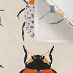 Beetles and butterfies Wall Tapestry Gallery Image 3