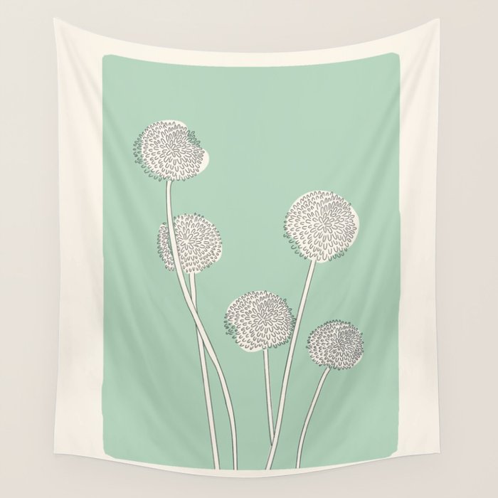 Abstract Dandelions Wall Tapestry Gallery Image 4