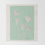Abstract Dandelions Throw Blanket Gallery Image 2