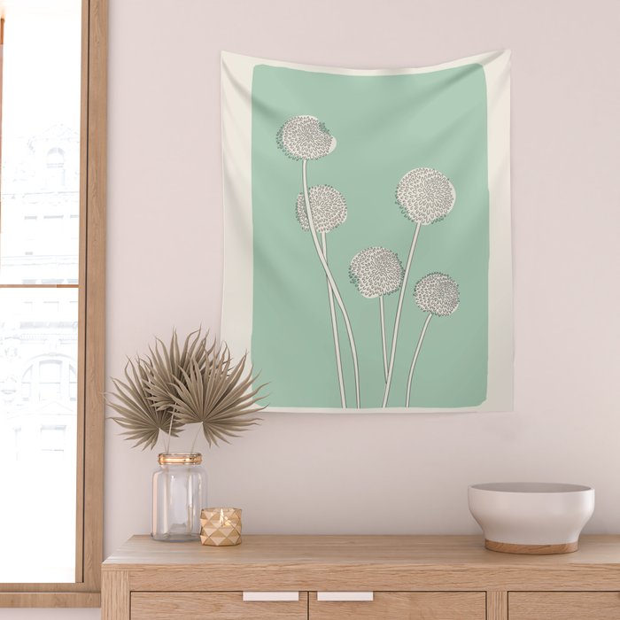 Abstract Dandelions Wall Tapestry Gallery Image 2