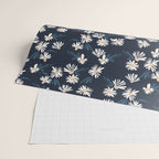 Daisy Florals on Navy Wrapping Paper Gallery Image 2