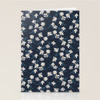 Daisy Florals on Navy Stationery Card Gallery Image 2