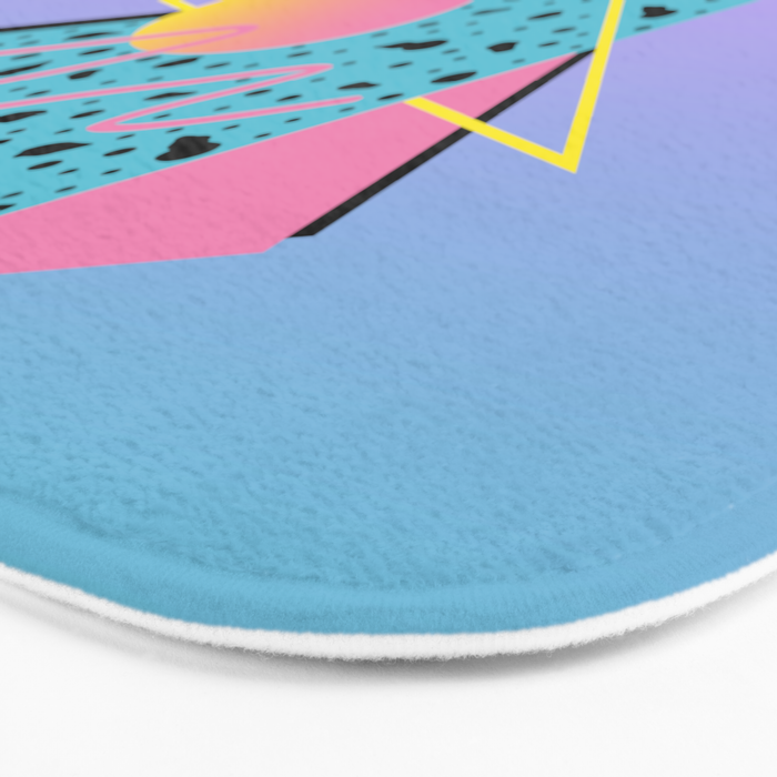 Memphis pattern 93 - 80s / 90s Retro Bath Mat Gallery Image 3