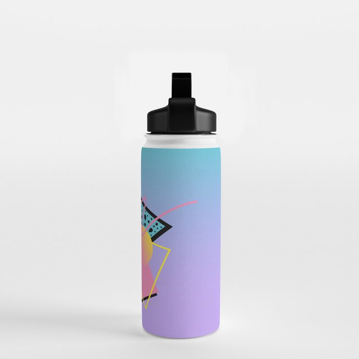 Memphis pattern 93 - 80s / 90s Retro Water Bottle Gallery Image 2