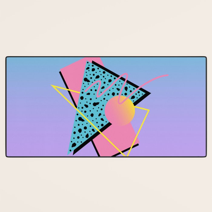 Memphis pattern 93 - 80s / 90s Retro Desk Mat Gallery Image 3