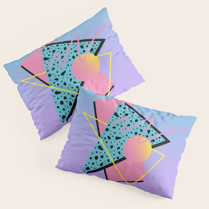 Memphis pattern 93 - 80s / 90s Retro Pillow Sham Gallery Image 1