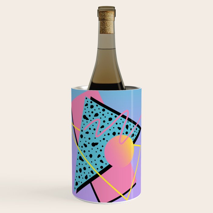 Memphis pattern 93 - 80s / 90s Retro Wine Chiller Gallery Image 1