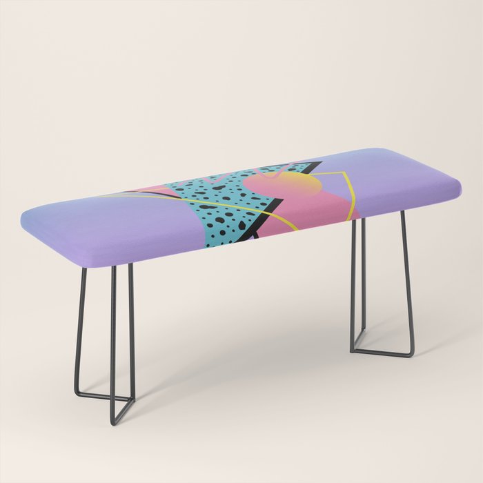 Memphis pattern 93 - 80s / 90s Retro Bench Gallery Image 1