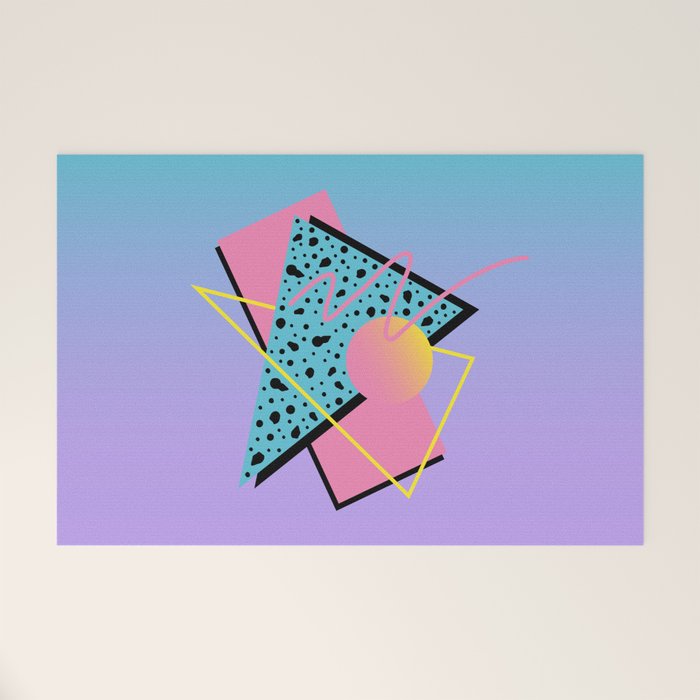 Memphis pattern 93 - 80s / 90s Retro Welcome Mat Gallery Image 1