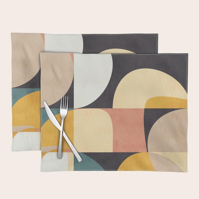 modern shapes 8 Placemat Gallery Image 1