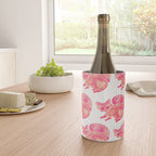 Watercolor Raccoon - Pink Palette Wine Chiller Gallery Image 4