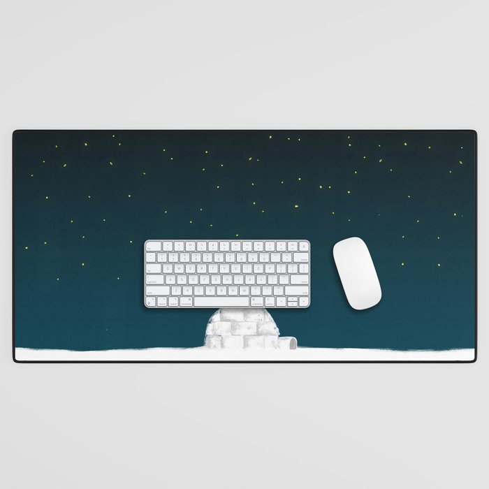 Star gazing - Penguin's dream of flying Desk Mat Gallery Image 1