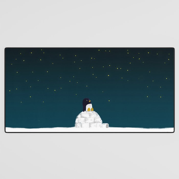 Star gazing - Penguin's dream of flying Desk Mat Gallery Image 3