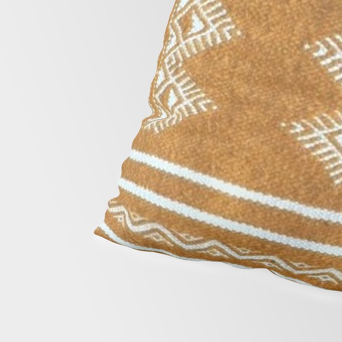 Yellow ochre kilim carpet Pillow Sham Gallery Image 4