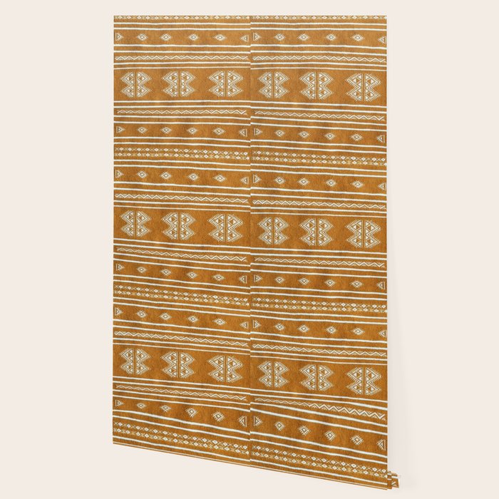 Yellow ochre kilim carpet Wallpaper Gallery Image 2