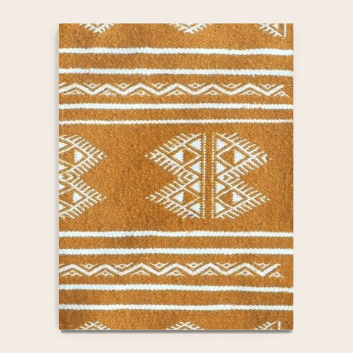 Yellow ochre kilim carpet Notebook Gallery Image 4