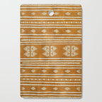 Yellow ochre kilim carpet Cutting Board Gallery Image 1