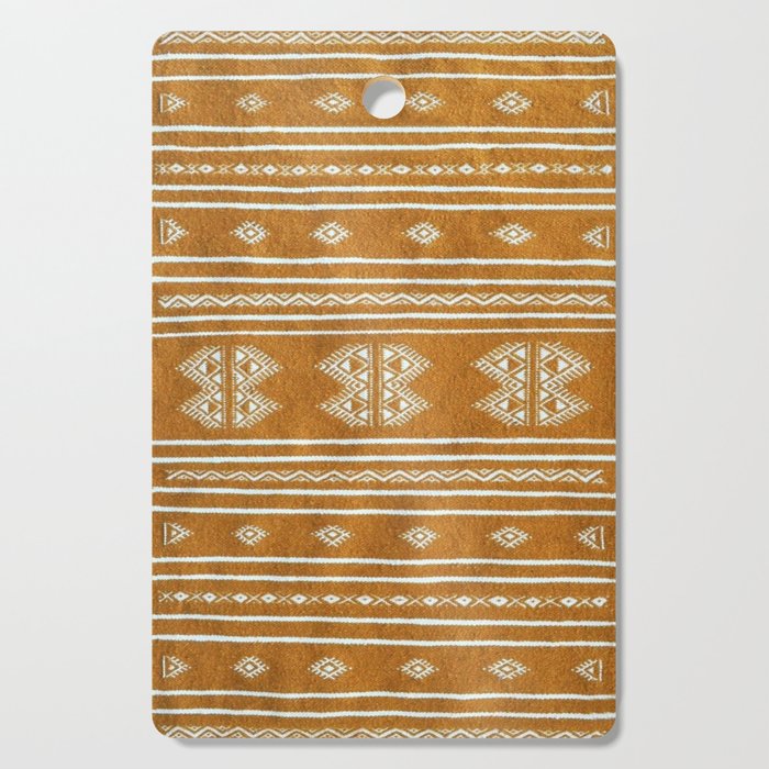 Yellow ochre kilim carpet Cutting Board Gallery Image 1