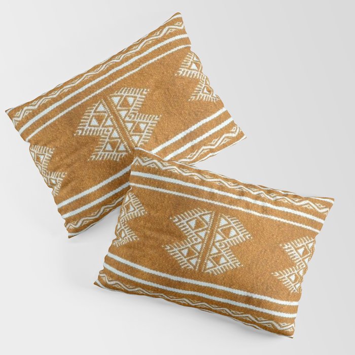 Yellow ochre kilim carpet Pillow Sham Gallery Image 1
