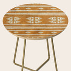 Yellow ochre kilim carpet Side Table Gallery Image 2
