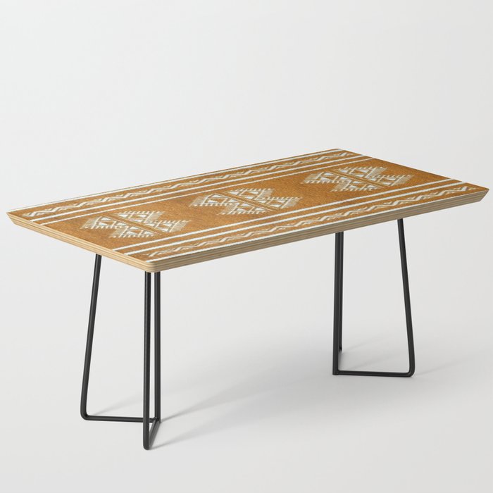 Yellow ochre kilim carpet Coffee Table Gallery Image 1