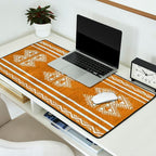 Yellow ochre kilim carpet Desk Mat Gallery Image 2