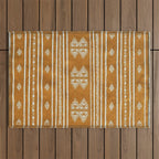Yellow ochre kilim carpet Outdoor Rug Gallery Image 1