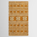 Yellow ochre kilim carpet Tablecloth Gallery Image 2