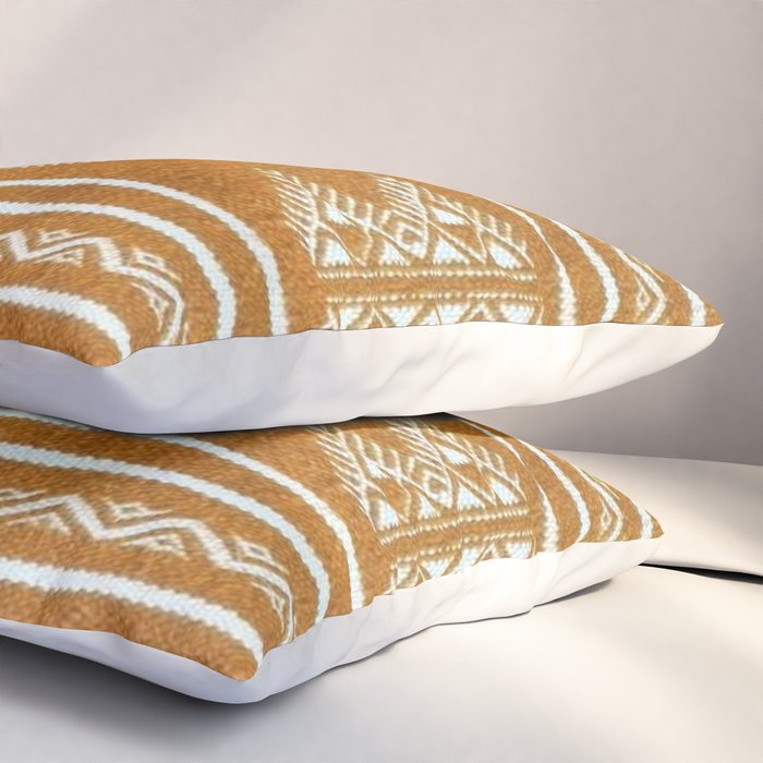 Yellow ochre kilim carpet Pillow Sham Gallery Image 3