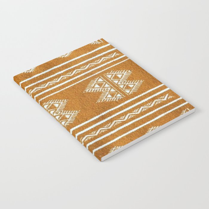 Yellow ochre kilim carpet Notebook Gallery Image 2