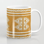 Yellow ochre kilim carpet Coffee Mug Gallery Image 1