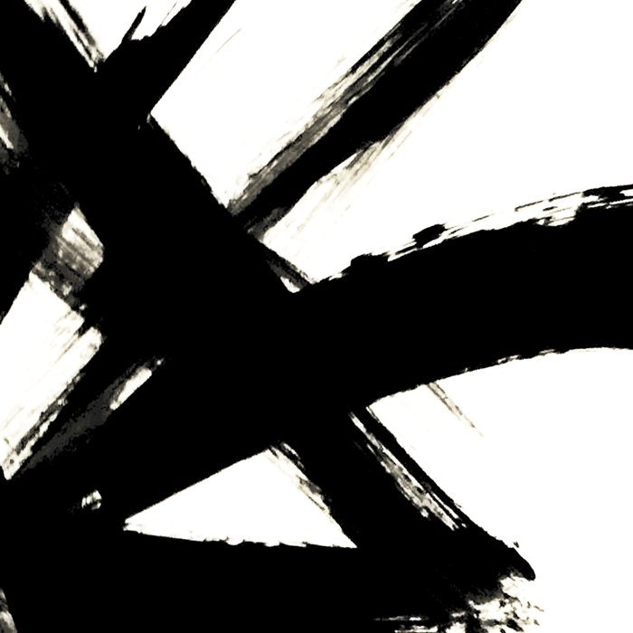 Brushstroke 3 - a simple black and white ink design Coffee Mug Gallery Image 2